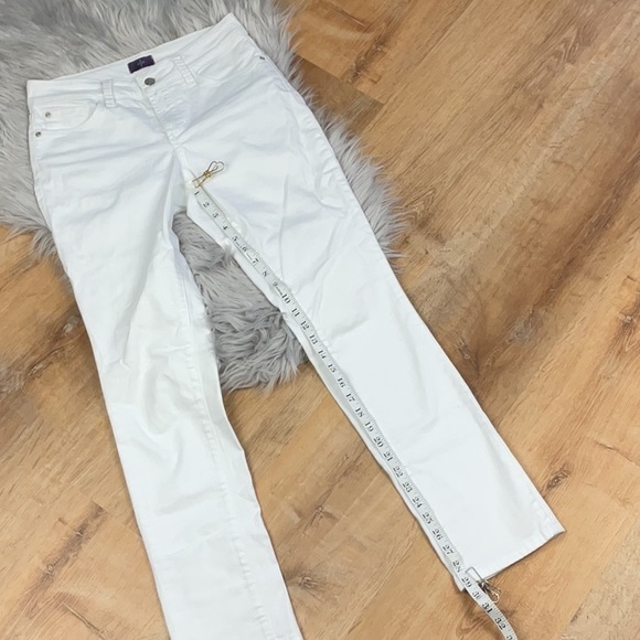 NYDJ Boyfriend Straight Leg White Jean - Picture 8 of 14